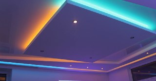 Натяжной потолок с подсветкой Жигулёвск, цена от 2157 руб.